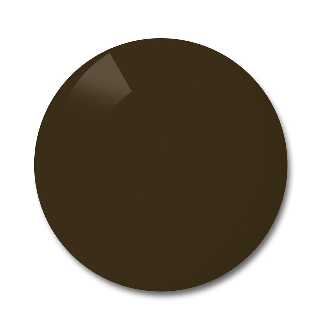 醇厚棕單色的 ZEISS 偏光鏡片。