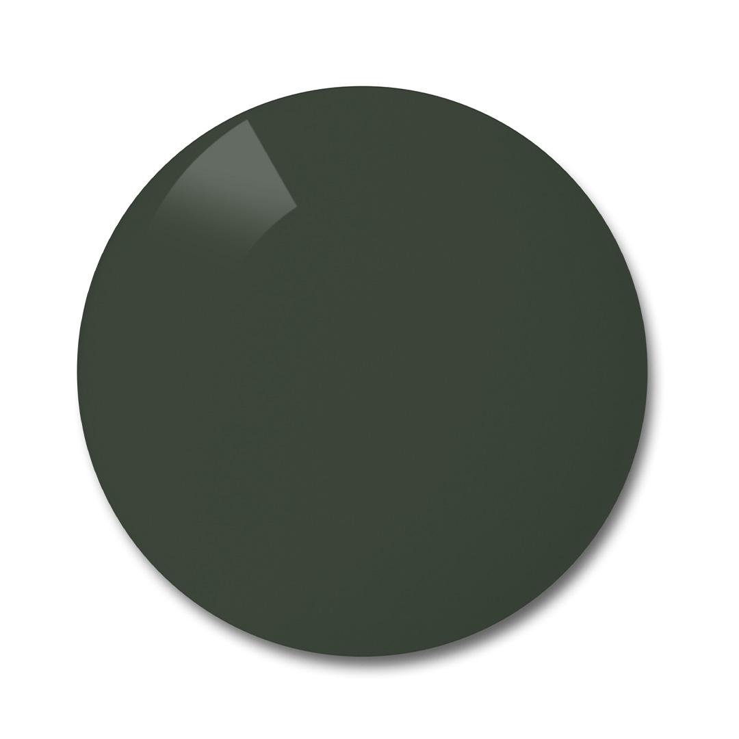 灰綠單色的 ZEISS 偏光鏡片。